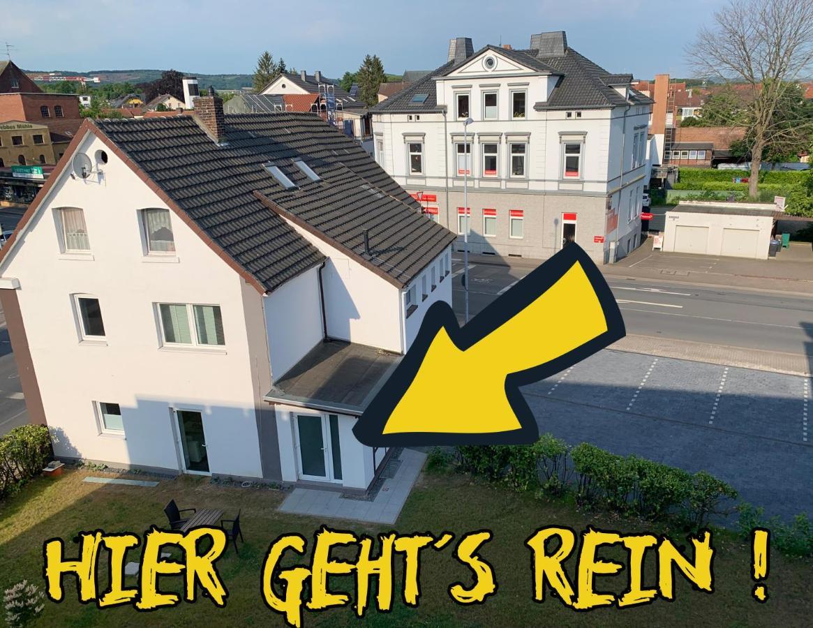 W1 - Kontaktloser 24h CHECK IN, W-LAN, Netflix, Parkplatz, Küche, Boxspring-Bett Bückeburg Exterior foto